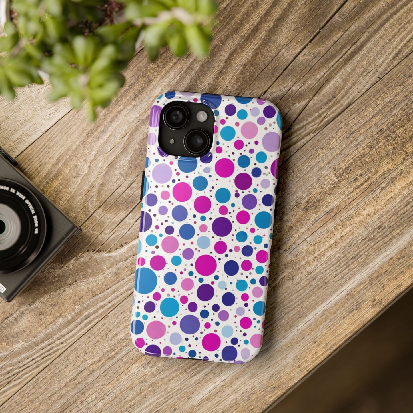 Colorful Polka Dot Tough Phone Case