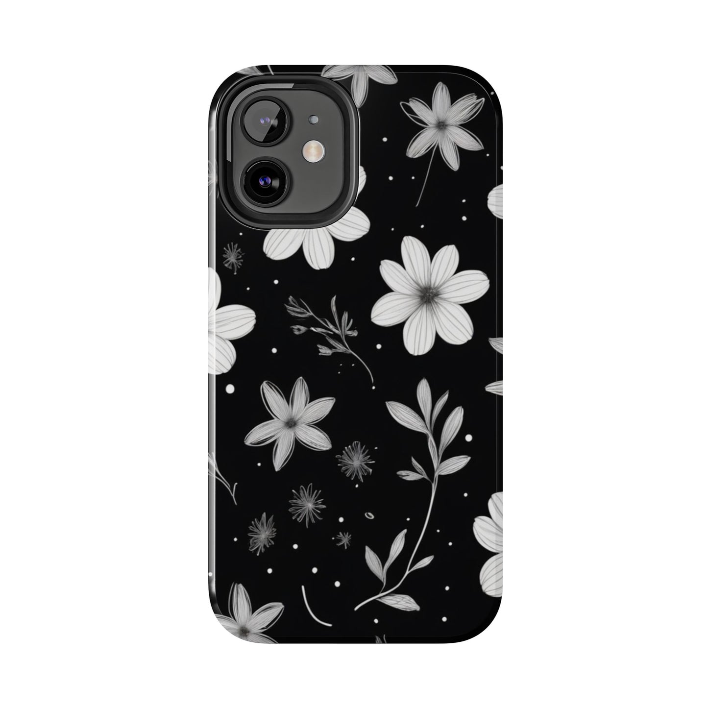 Elegant Floral Tough Phone Case for iPhone 16 15 14 13 12 11 X 8 7 Samsung Galaxy S24 S23 S22 S21