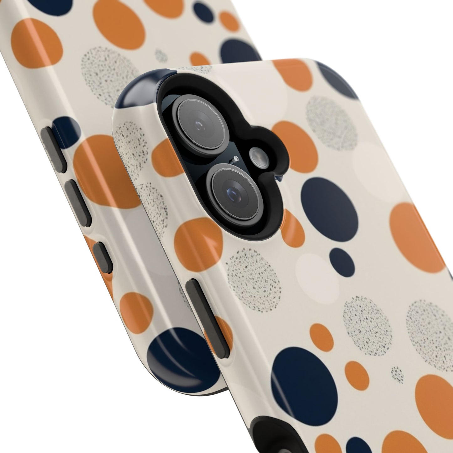 Orange Polka Dot Magnetic Phone Case