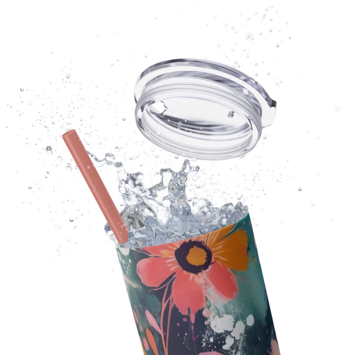 20oz Vibrant Floral Skinny Tumbler