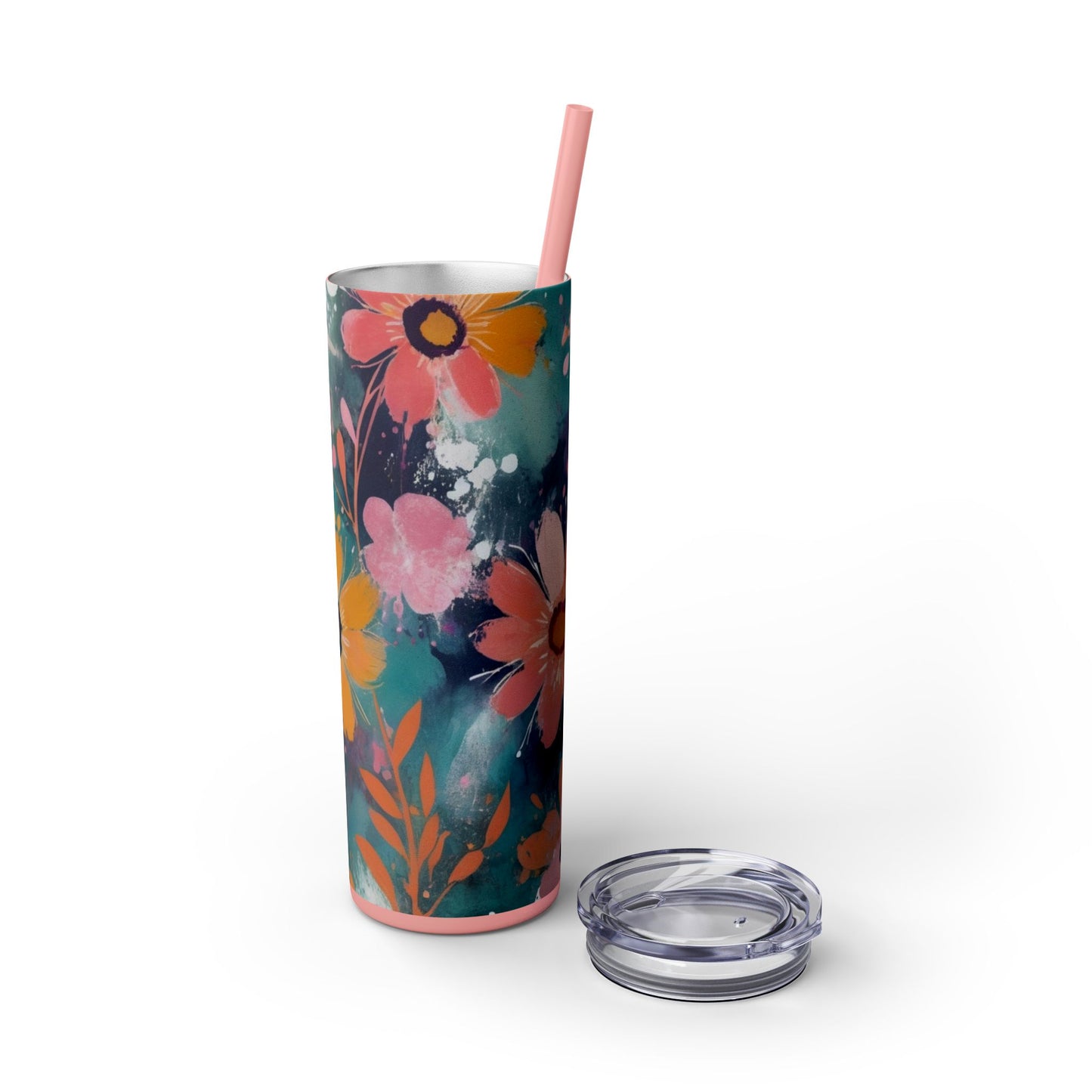 20oz Vibrant Floral Skinny Tumbler