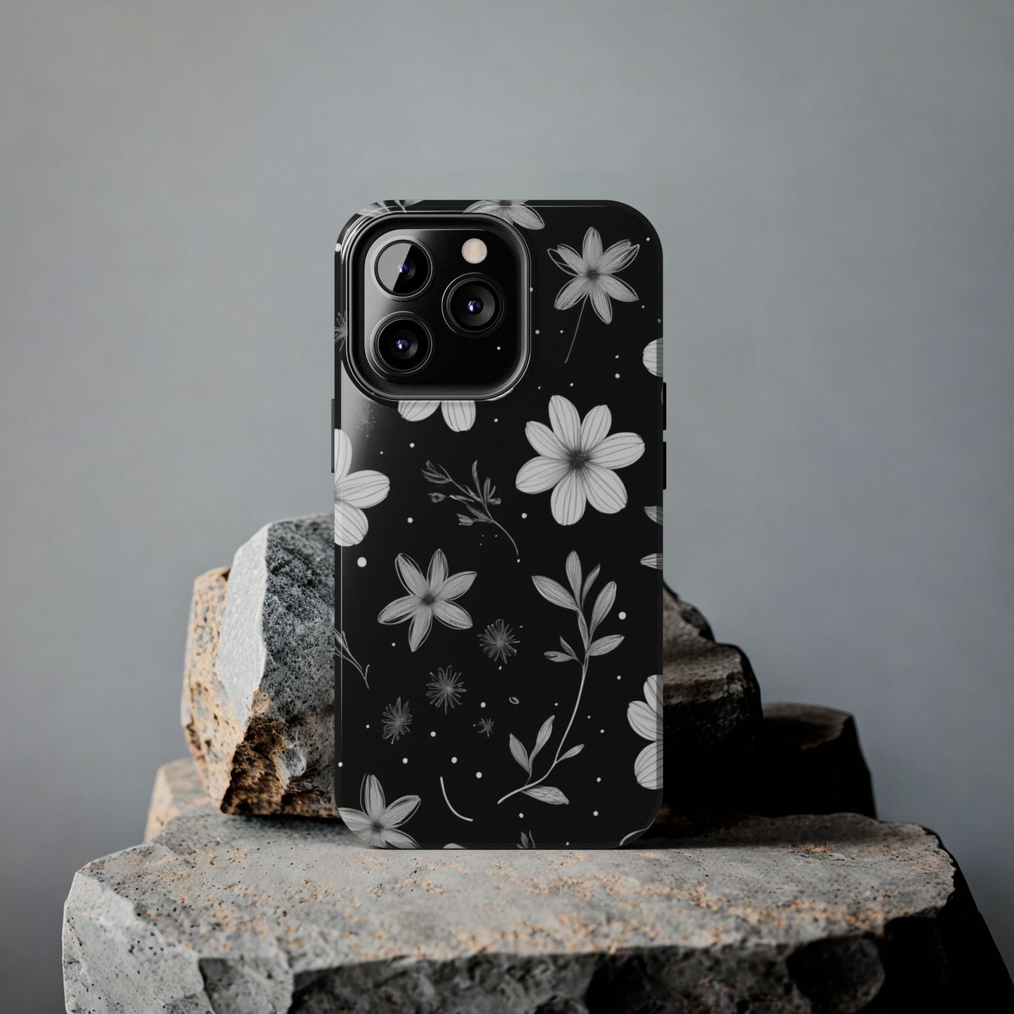 Elegant Floral Tough Phone Case for iPhone 16 15 14 13 12 11 X 8 7 Samsung Galaxy S24 S23 S22 S21