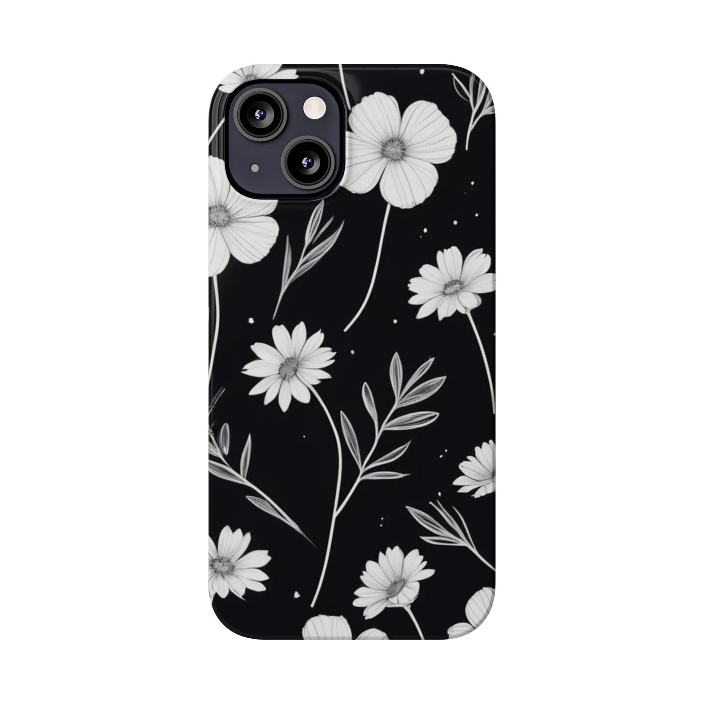 Floral Slim Phone Case for iPhone