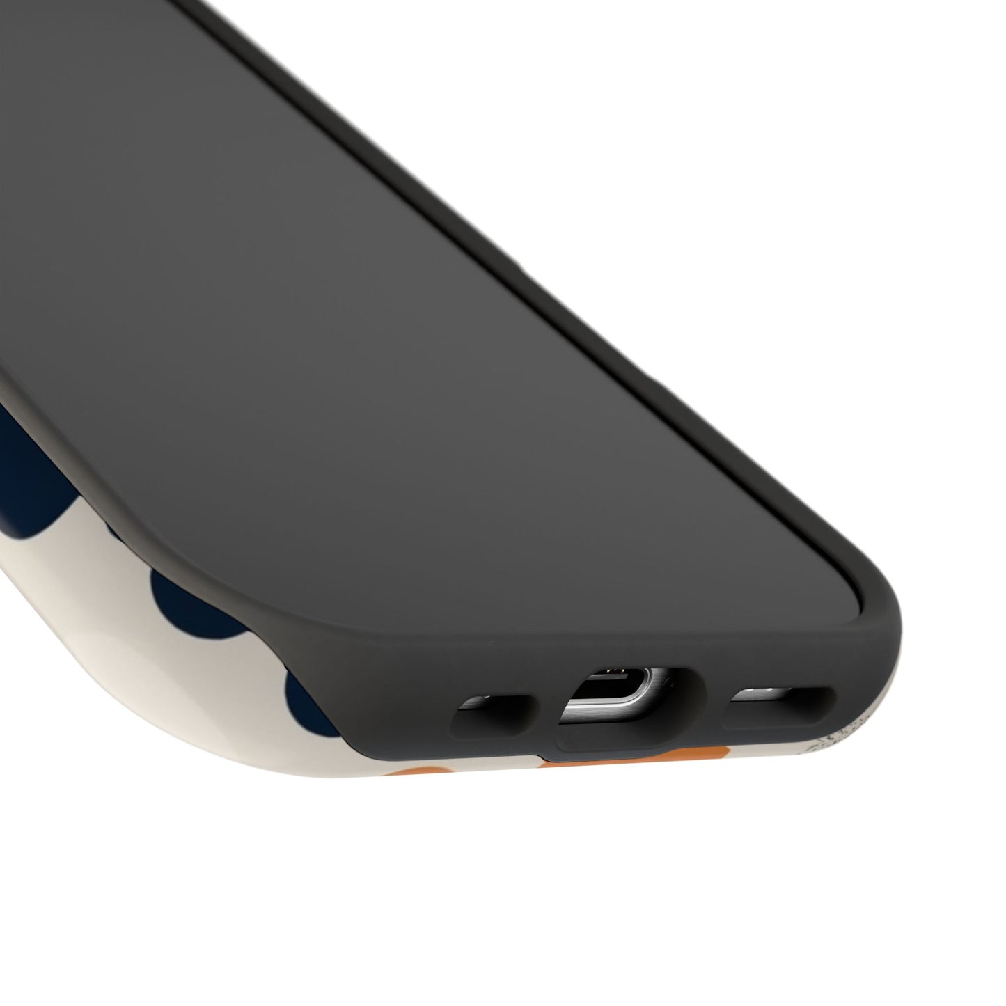 Orange Polka Dot Magnetic Phone Case