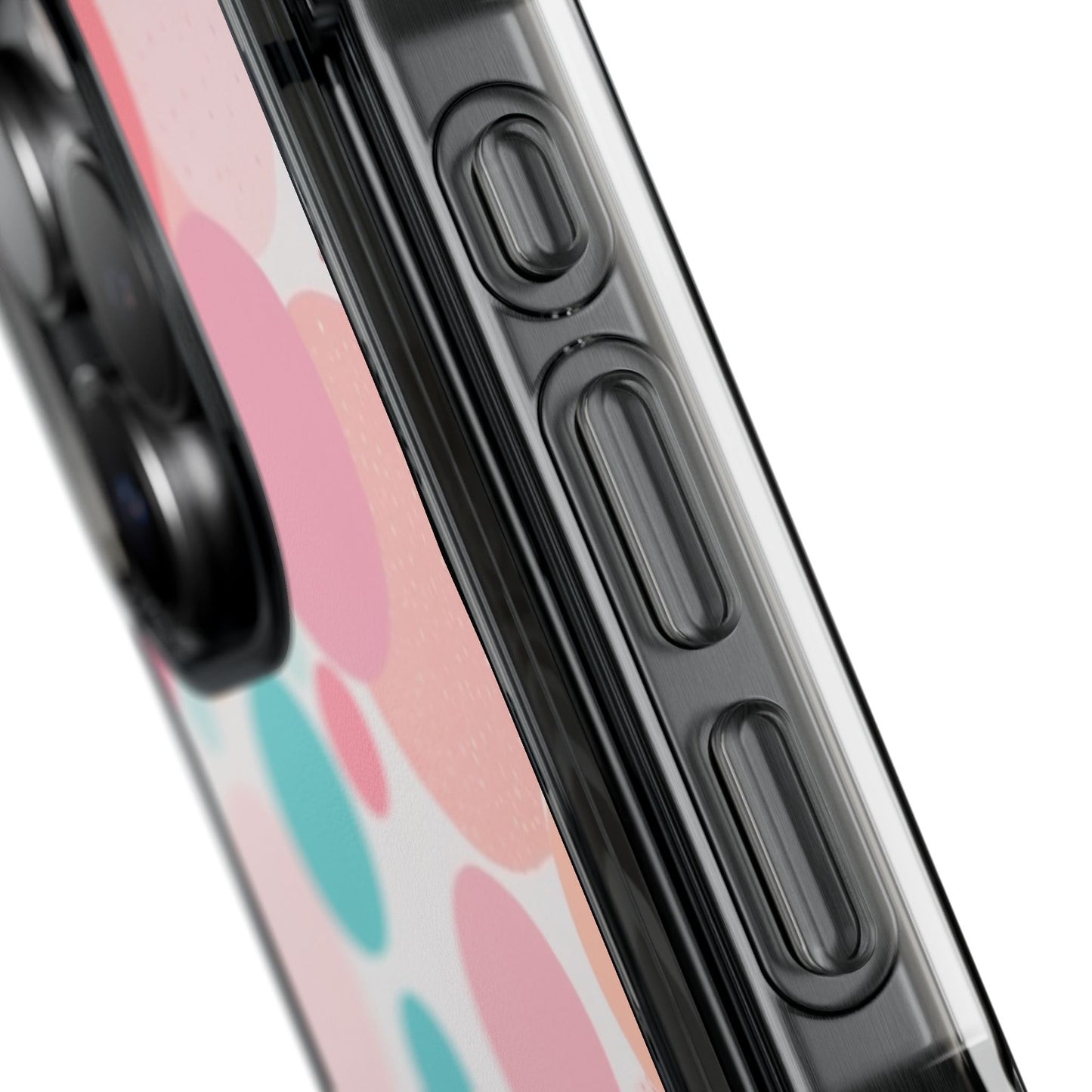 Colorful Polka Dot Magnetic Clear Impact Case for iPhone 16 15 14