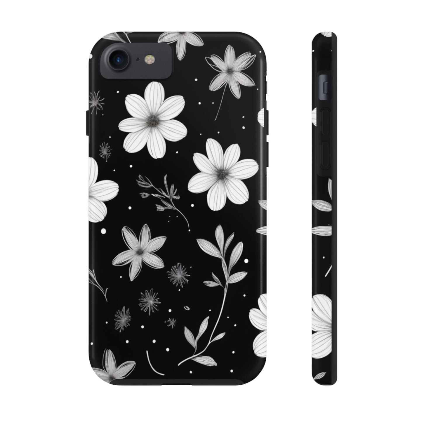 Elegant Floral Tough Phone Case for iPhone 16 15 14 13 12 11 X 8 7 Samsung Galaxy S24 S23 S22 S21