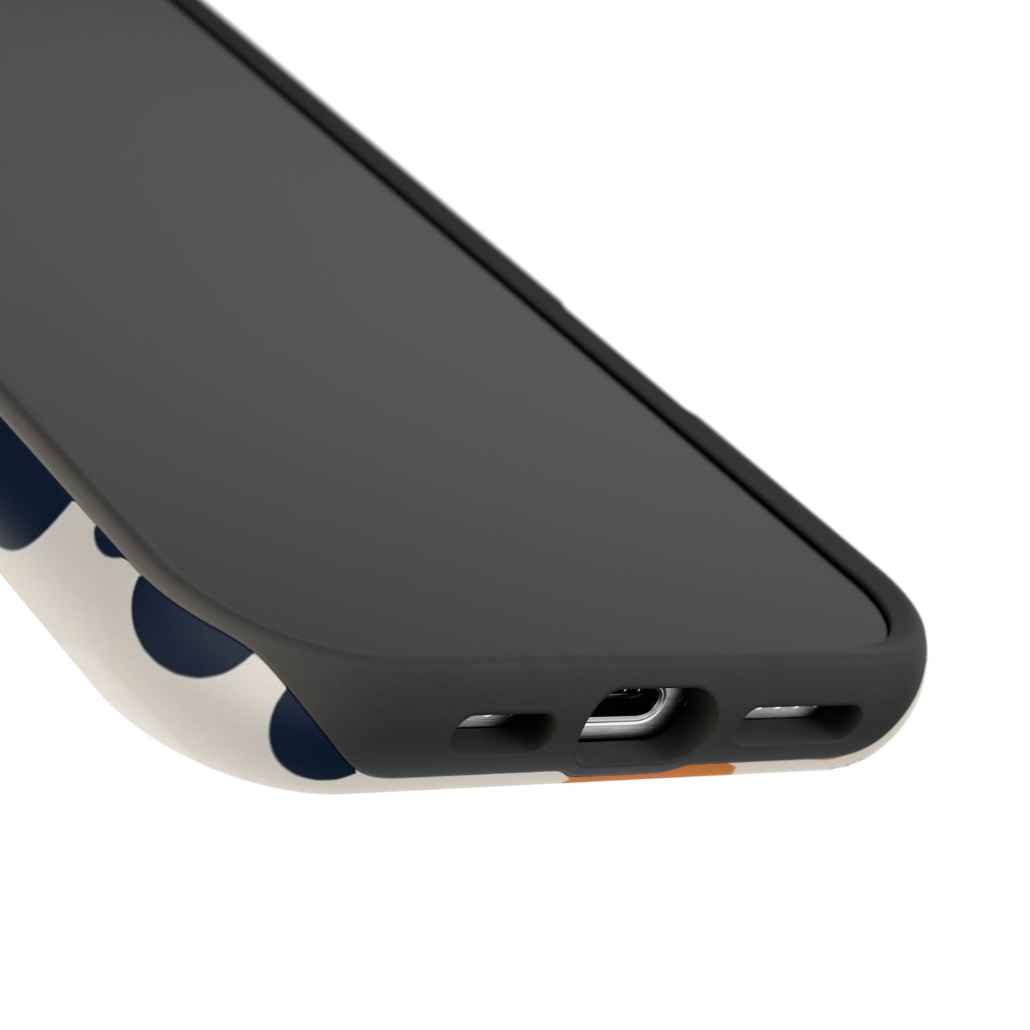 Orange Polka Dot Magnetic Phone Case