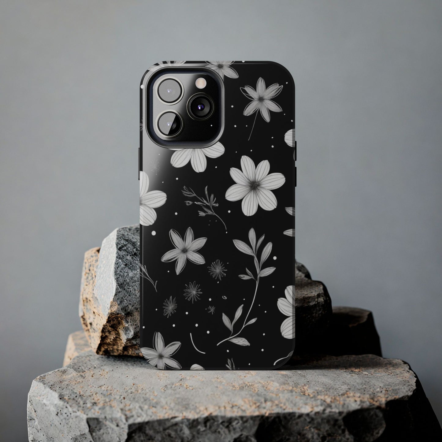 Elegant Floral Tough Phone Case for iPhone 16 15 14 13 12 11 X 8 7 Samsung Galaxy S24 S23 S22 S21
