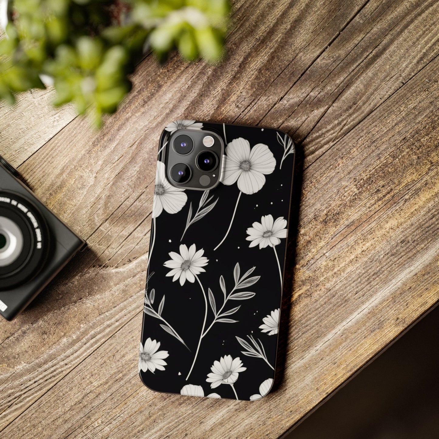 Floral Slim Phone Case for iPhone