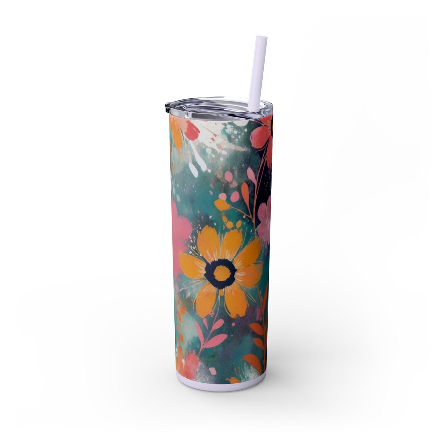 20oz Vibrant Floral Skinny Tumbler
