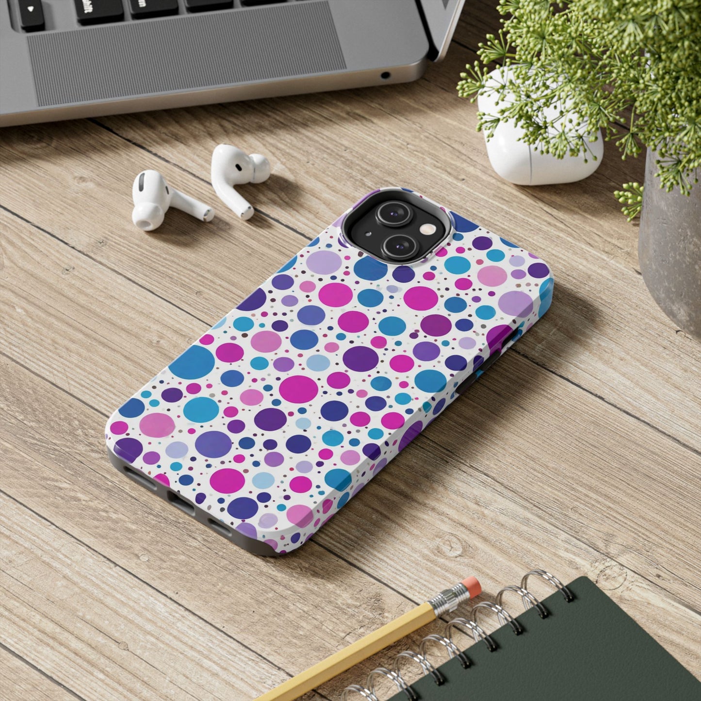Colorful Polka Dot Tough Phone Case