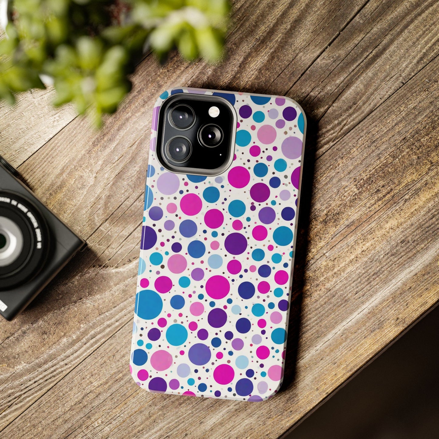 Colorful Polka Dot Tough Phone Case