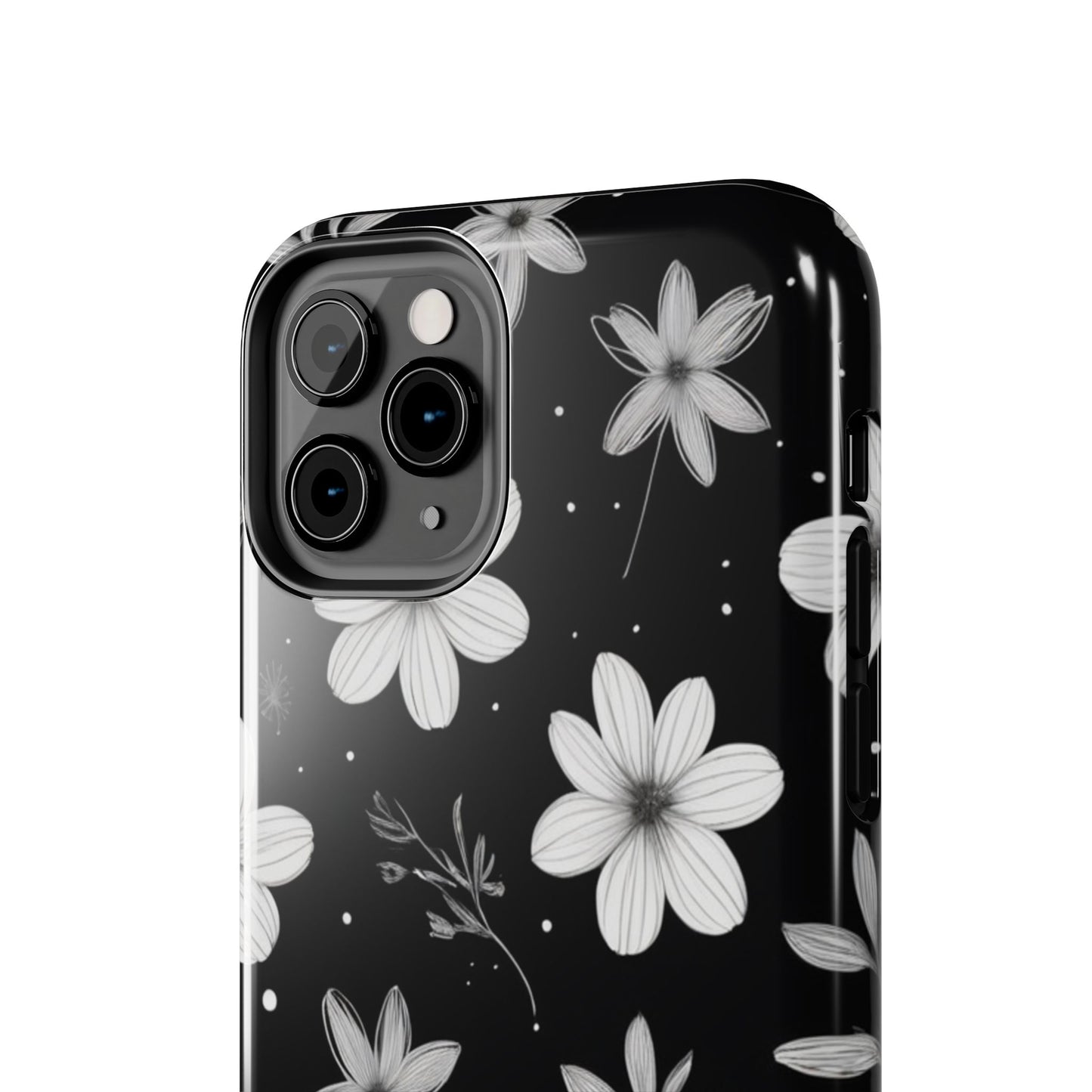 Elegant Floral Tough Phone Case for iPhone 16 15 14 13 12 11 X 8 7 Samsung Galaxy S24 S23 S22 S21
