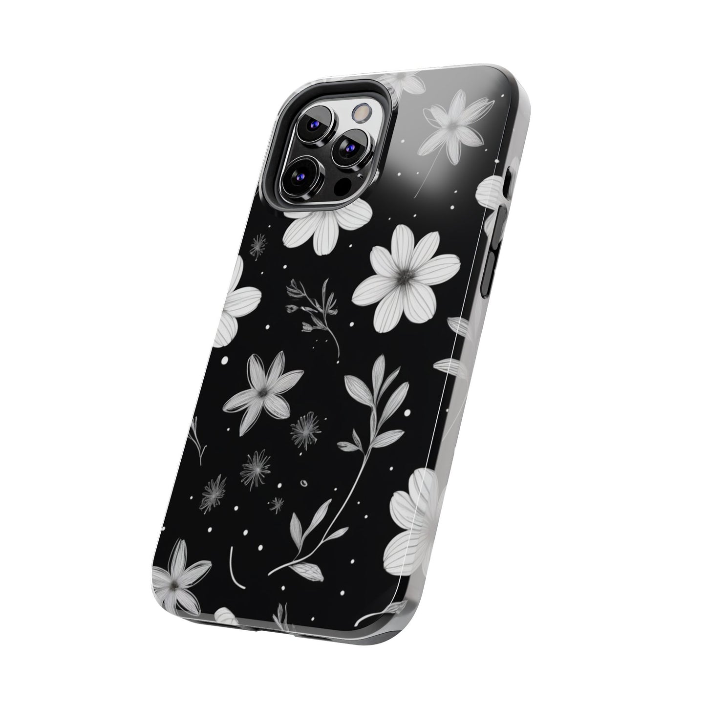 Elegant Floral Tough Phone Case for iPhone 16 15 14 13 12 11 X 8 7 Samsung Galaxy S24 S23 S22 S21
