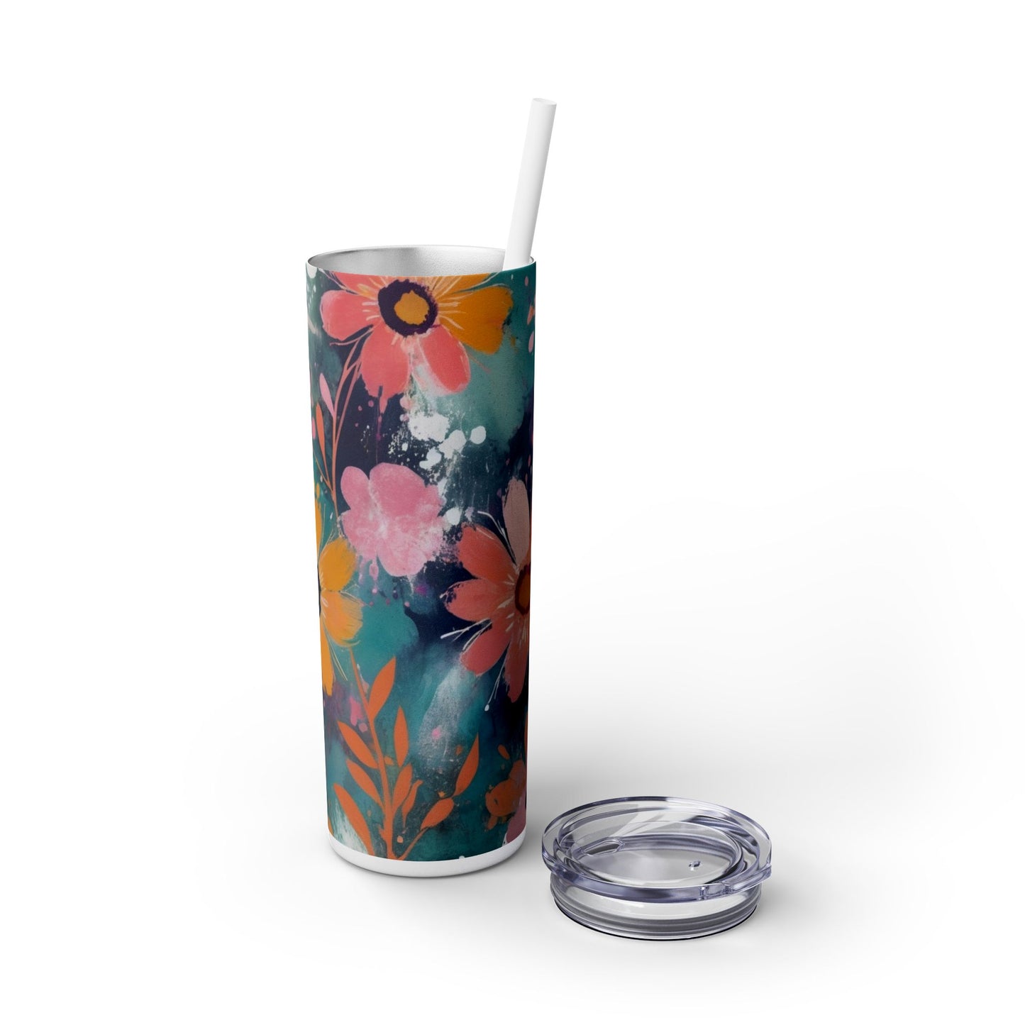 20oz Vibrant Floral Skinny Tumbler
