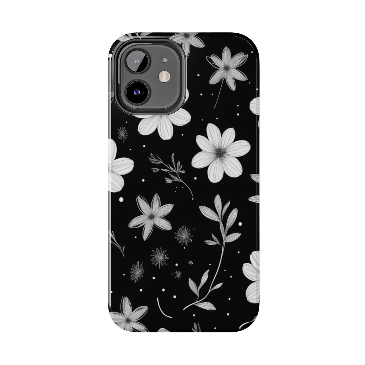 Elegant Floral Tough Phone Case for iPhone 16 15 14 13 12 11 X 8 7 Samsung Galaxy S24 S23 S22 S21