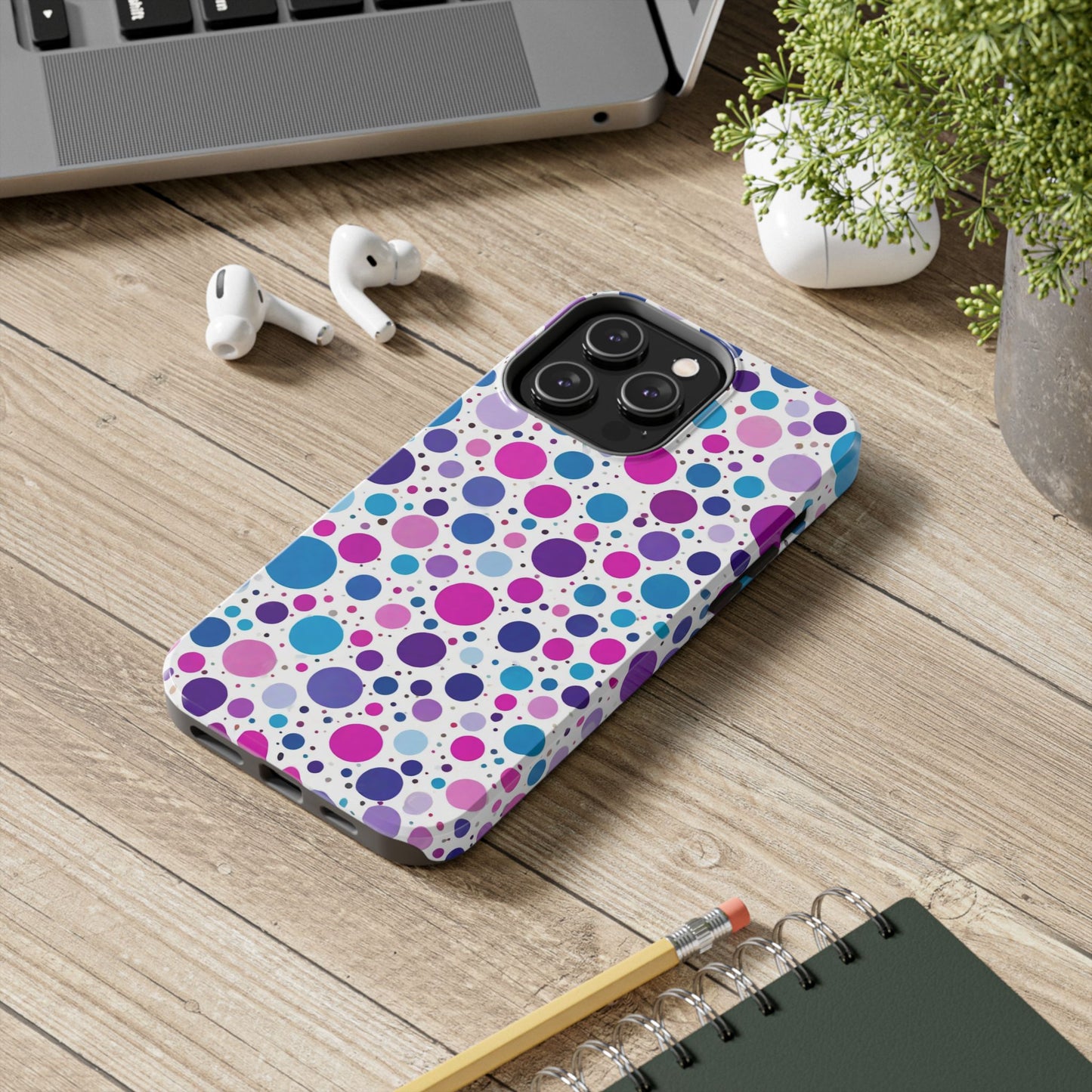 Colorful Polka Dot Tough Phone Case