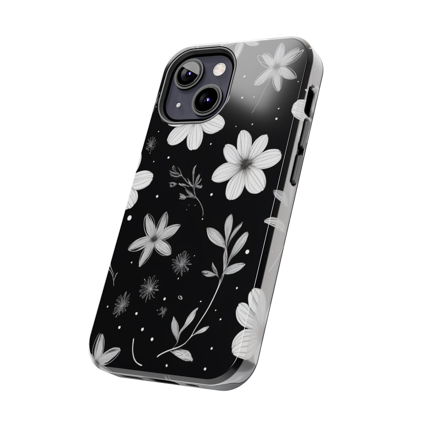 Elegant Floral Tough Phone Case for iPhone 16 15 14 13 12 11 X 8 7 Samsung Galaxy S24 S23 S22 S21