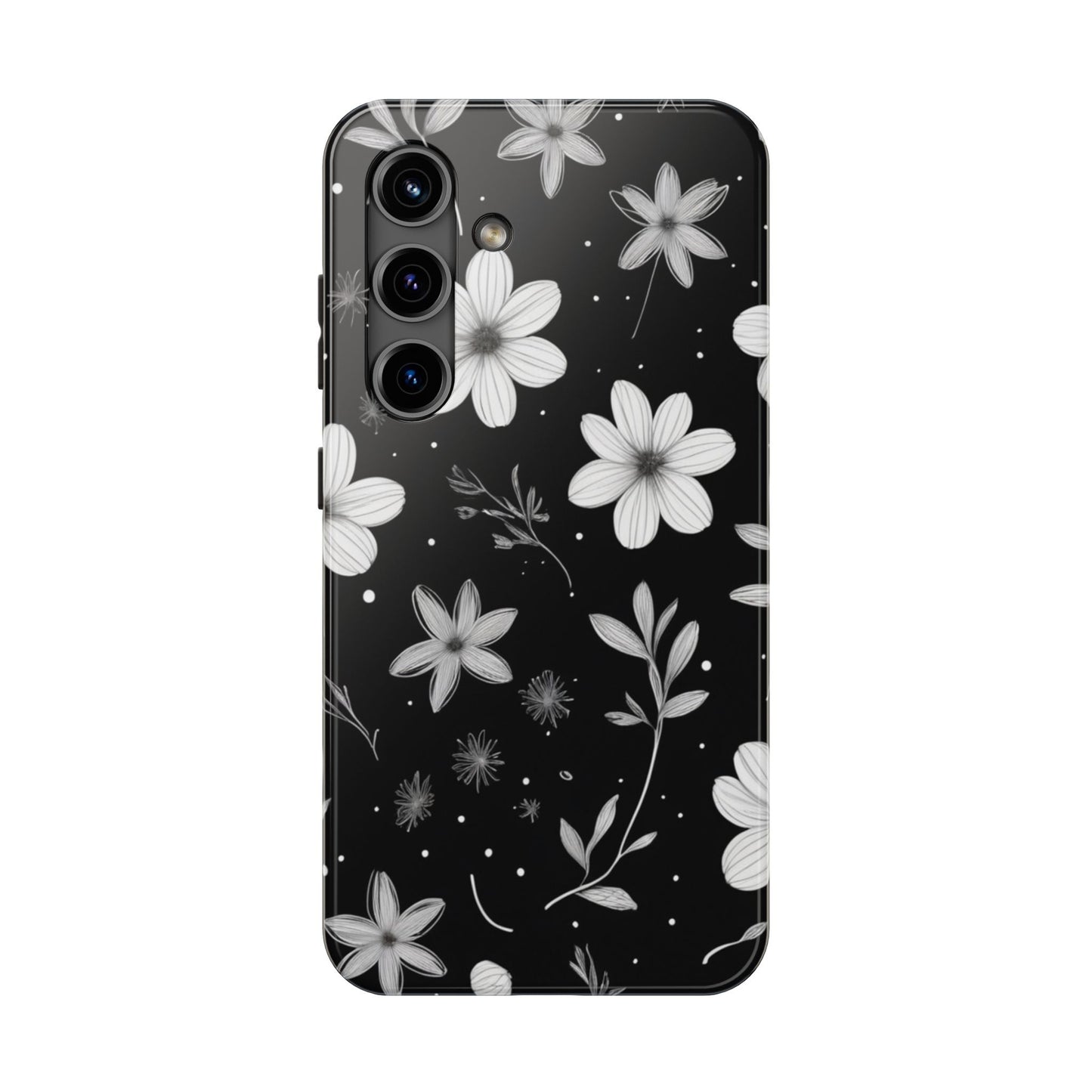 Elegant Floral Tough Phone Case for iPhone 16 15 14 13 12 11 X 8 7 Samsung Galaxy S24 S23 S22 S21
