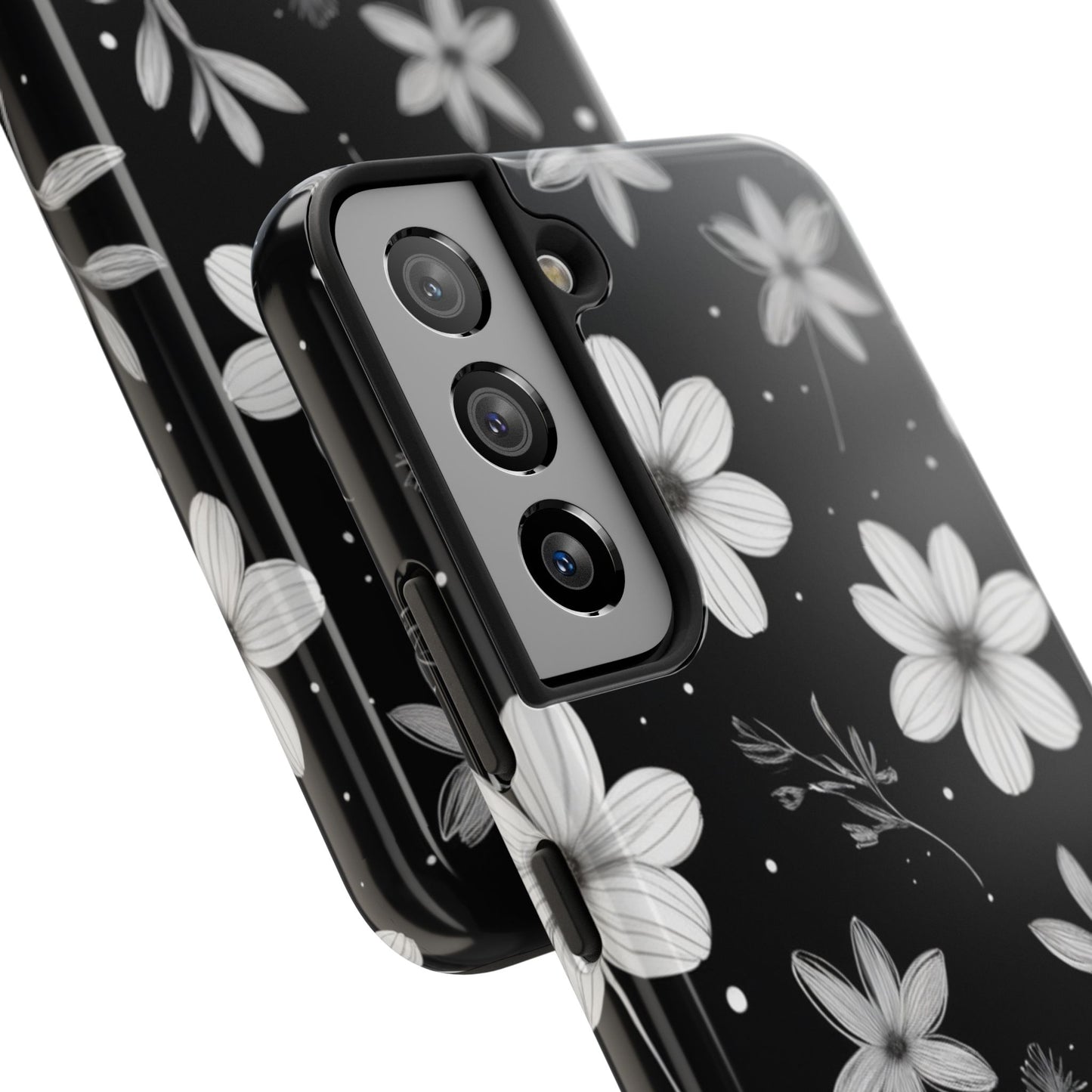 Elegant Floral Tough Phone Case for iPhone 16 15 14 13 12 11 X 8 7 Samsung Galaxy S24 S23 S22 S21