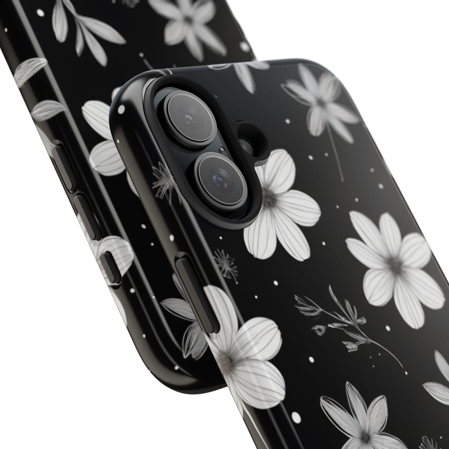 Elegant Floral Tough Phone Case for iPhone 16 15 14 13 12 11 X 8 7 Samsung Galaxy S24 S23 S22 S21
