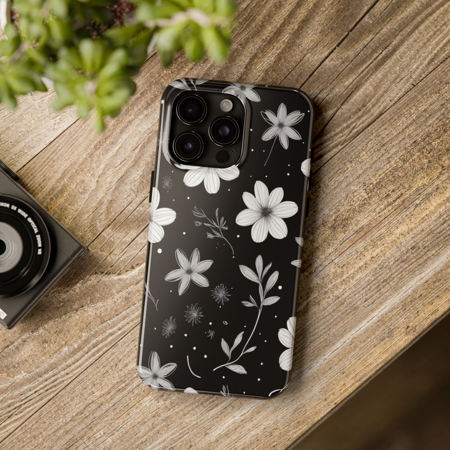 Elegant Floral Tough Phone Case for iPhone 16 15 14 13 12 11 X 8 7 Samsung Galaxy S24 S23 S22 S21