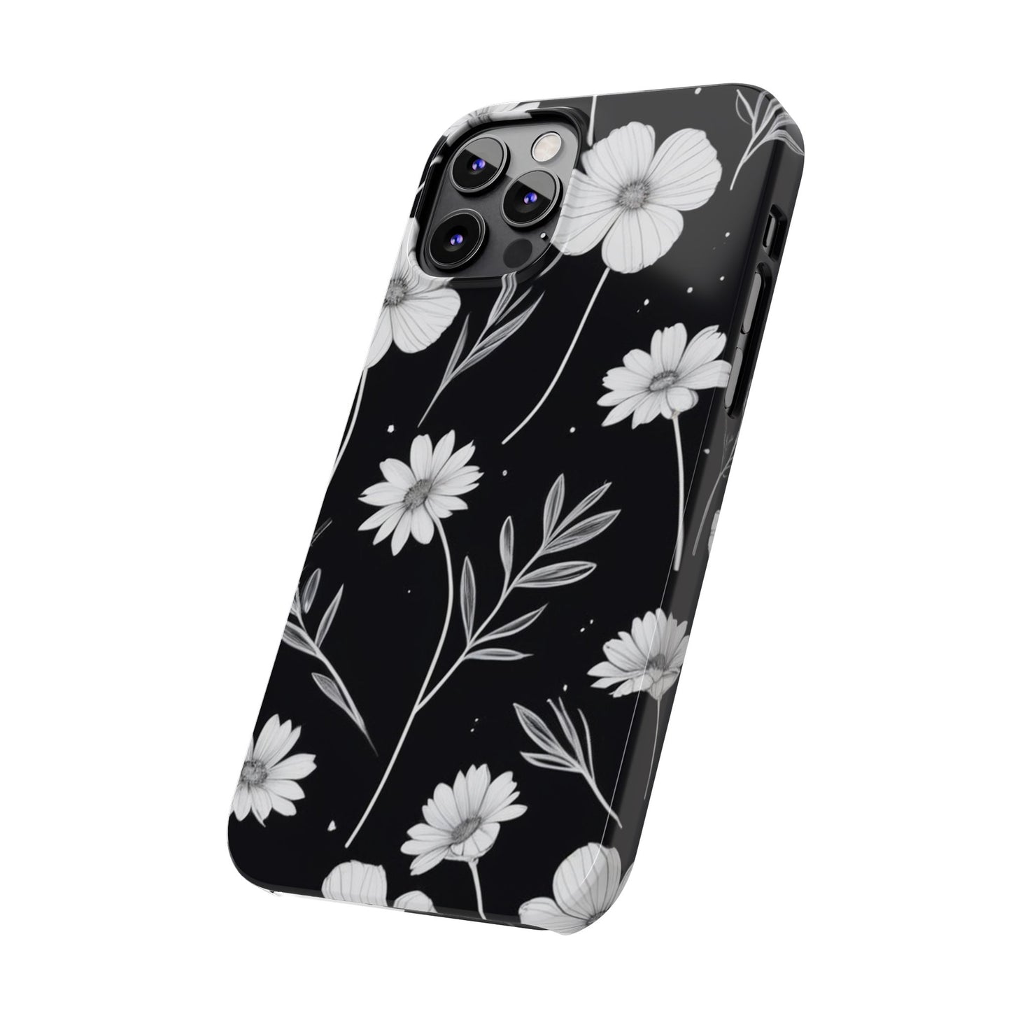 Floral Slim Phone Case for iPhone