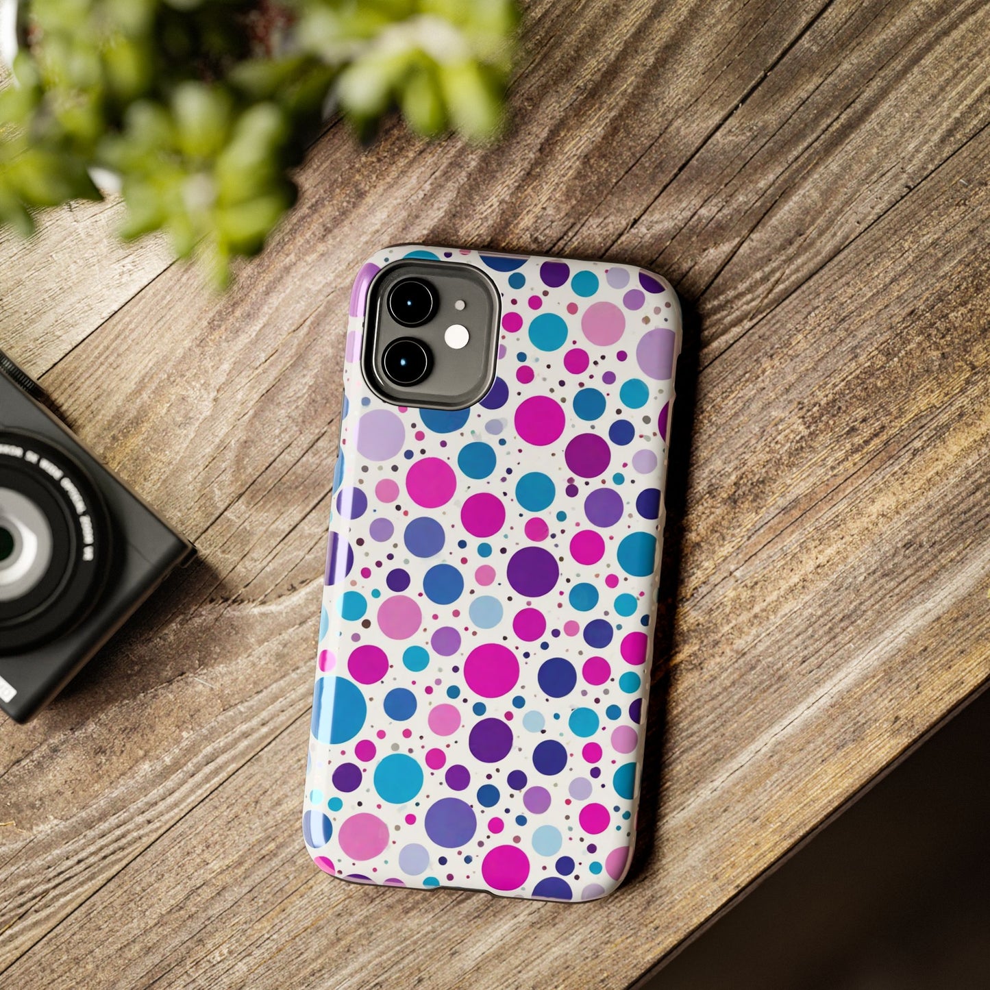Colorful Polka Dot Tough Phone Case