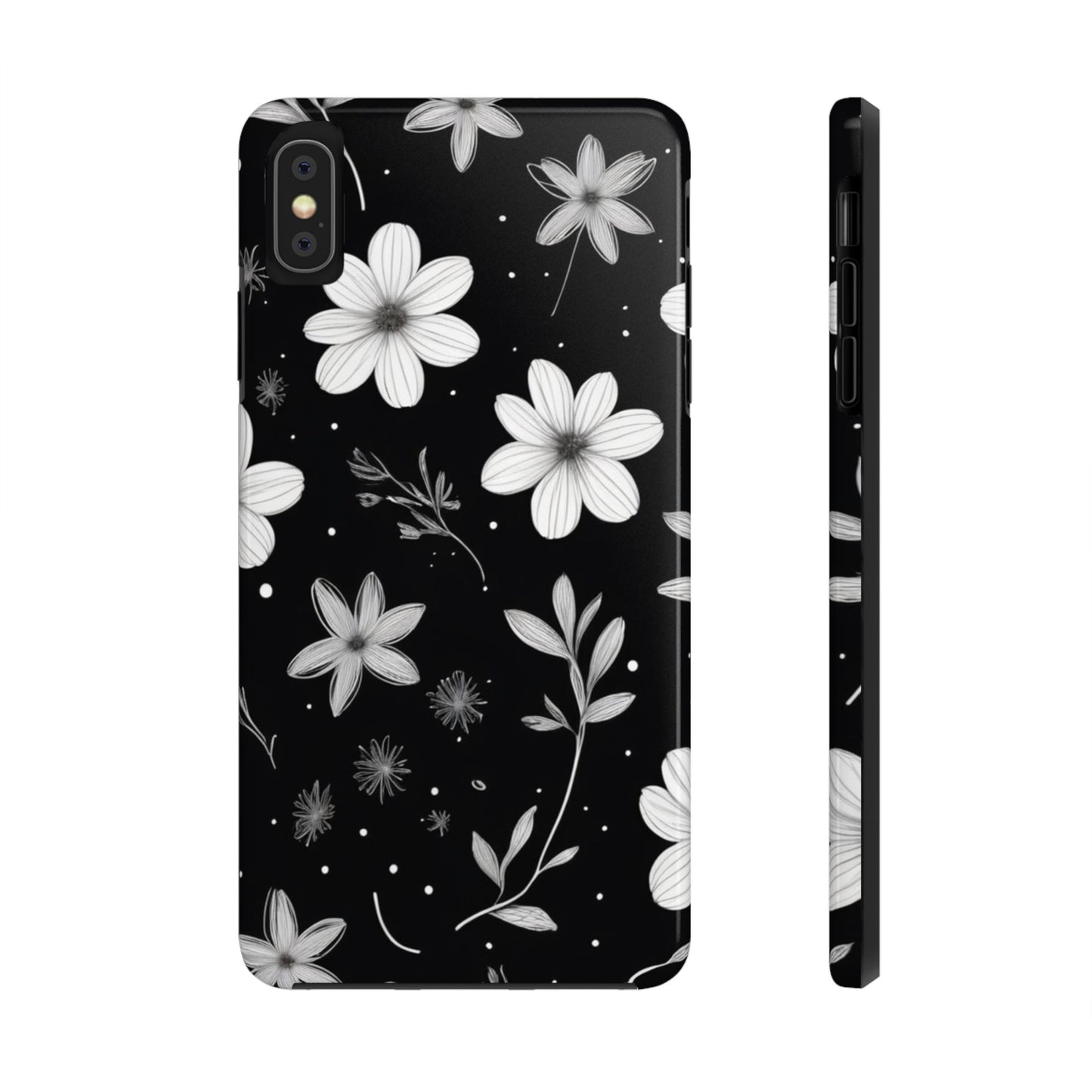 Elegant Floral Tough Phone Case for iPhone 16 15 14 13 12 11 X 8 7 Samsung Galaxy S24 S23 S22 S21