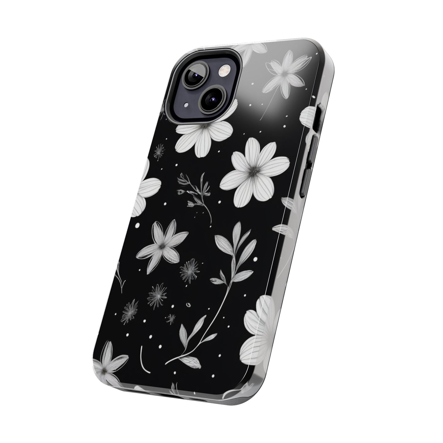 Elegant Floral Tough Phone Case for iPhone 16 15 14 13 12 11 X 8 7 Samsung Galaxy S24 S23 S22 S21