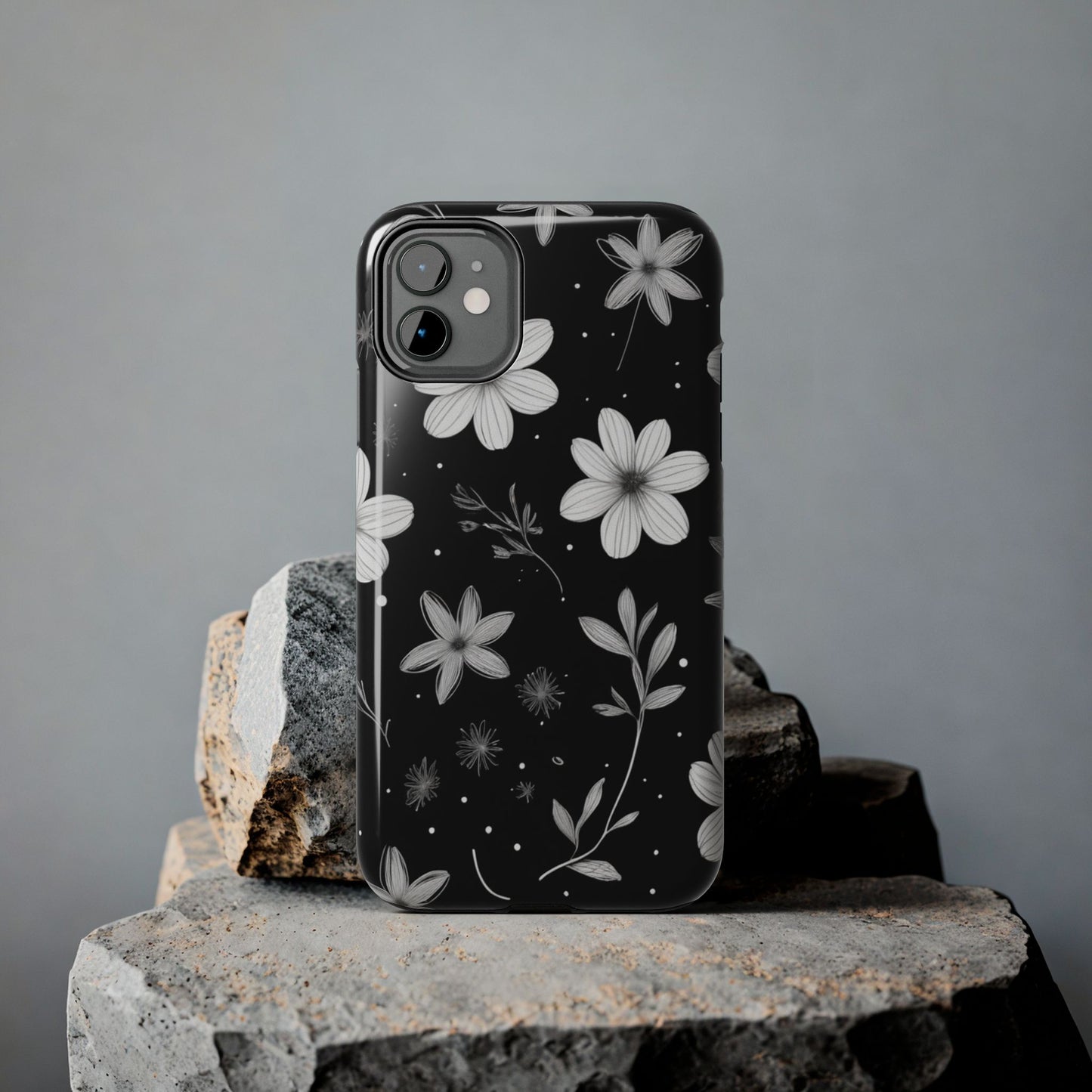Elegant Floral Tough Phone Case for iPhone 16 15 14 13 12 11 X 8 7 Samsung Galaxy S24 S23 S22 S21