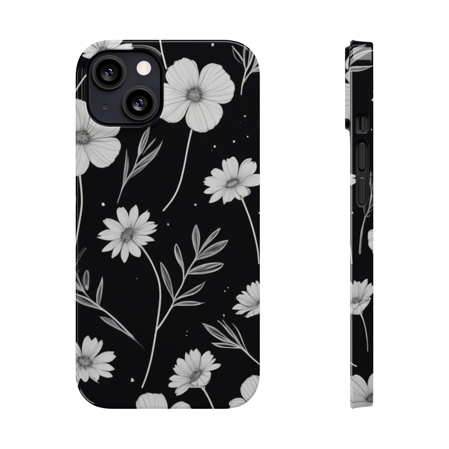 Floral Slim Phone Case for iPhone