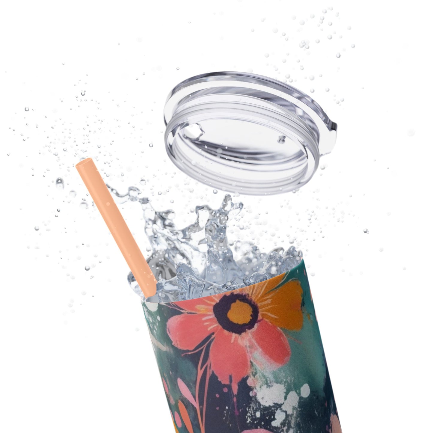 20oz Vibrant Floral Skinny Tumbler