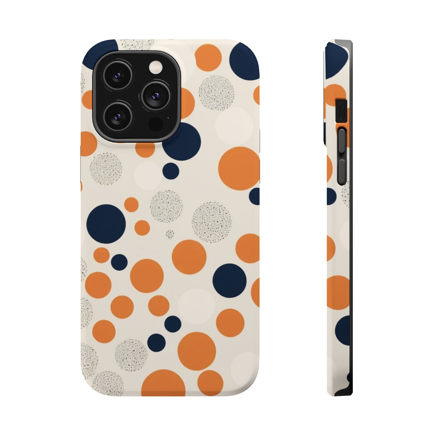 Orange Polka Dot Magnetic Phone Case