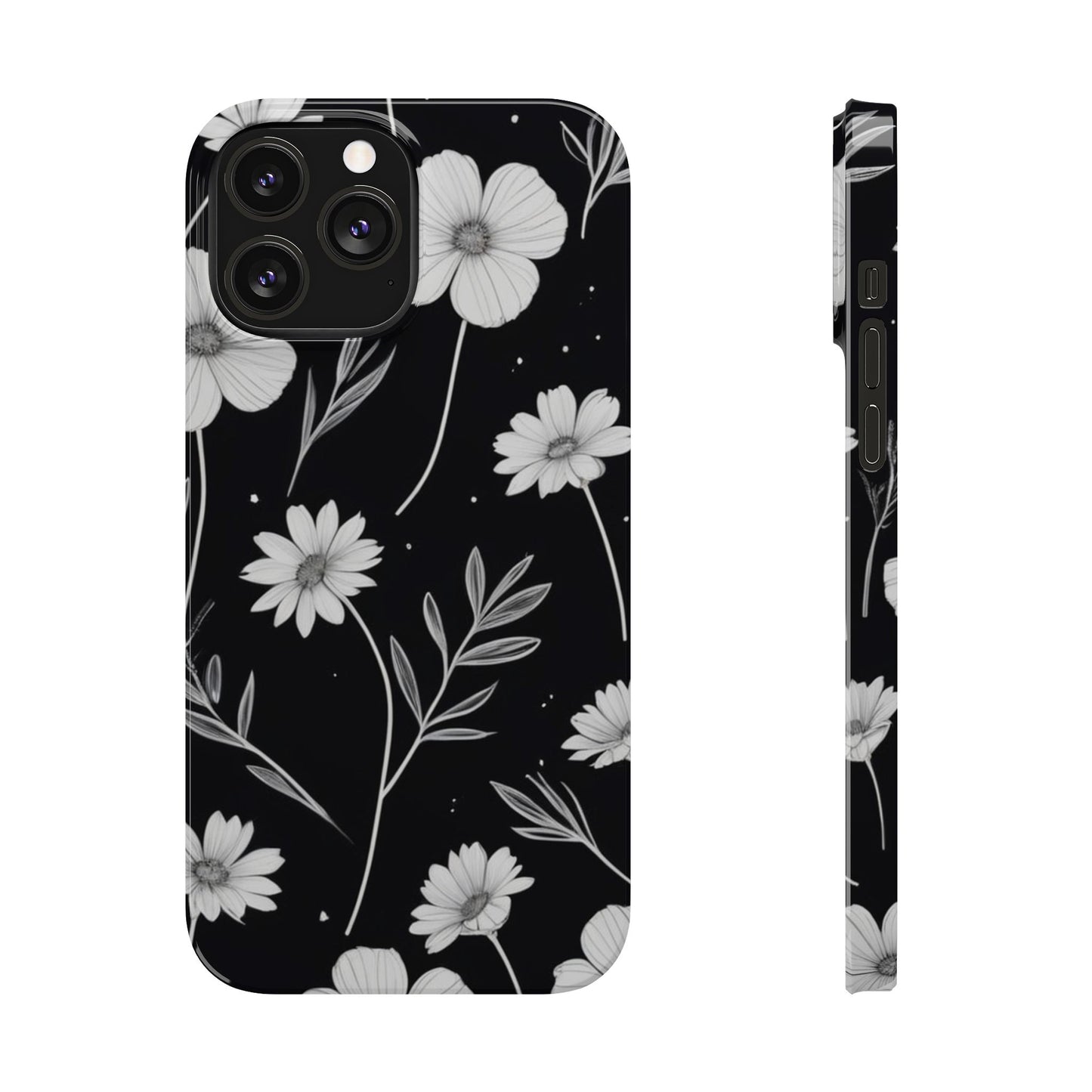 Floral Slim Phone Case for iPhone