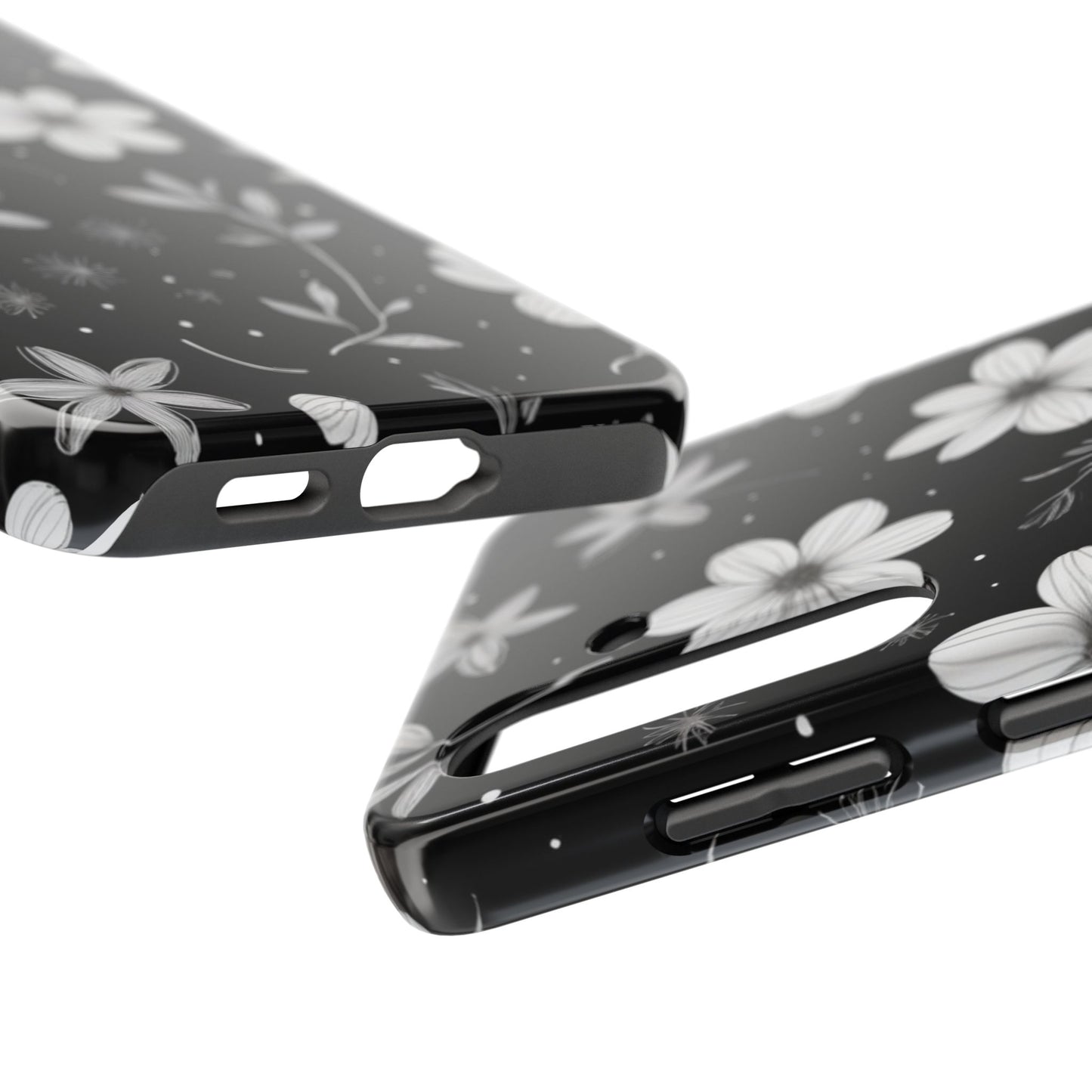 Elegant Floral Tough Phone Case for iPhone 16 15 14 13 12 11 X 8 7 Samsung Galaxy S24 S23 S22 S21