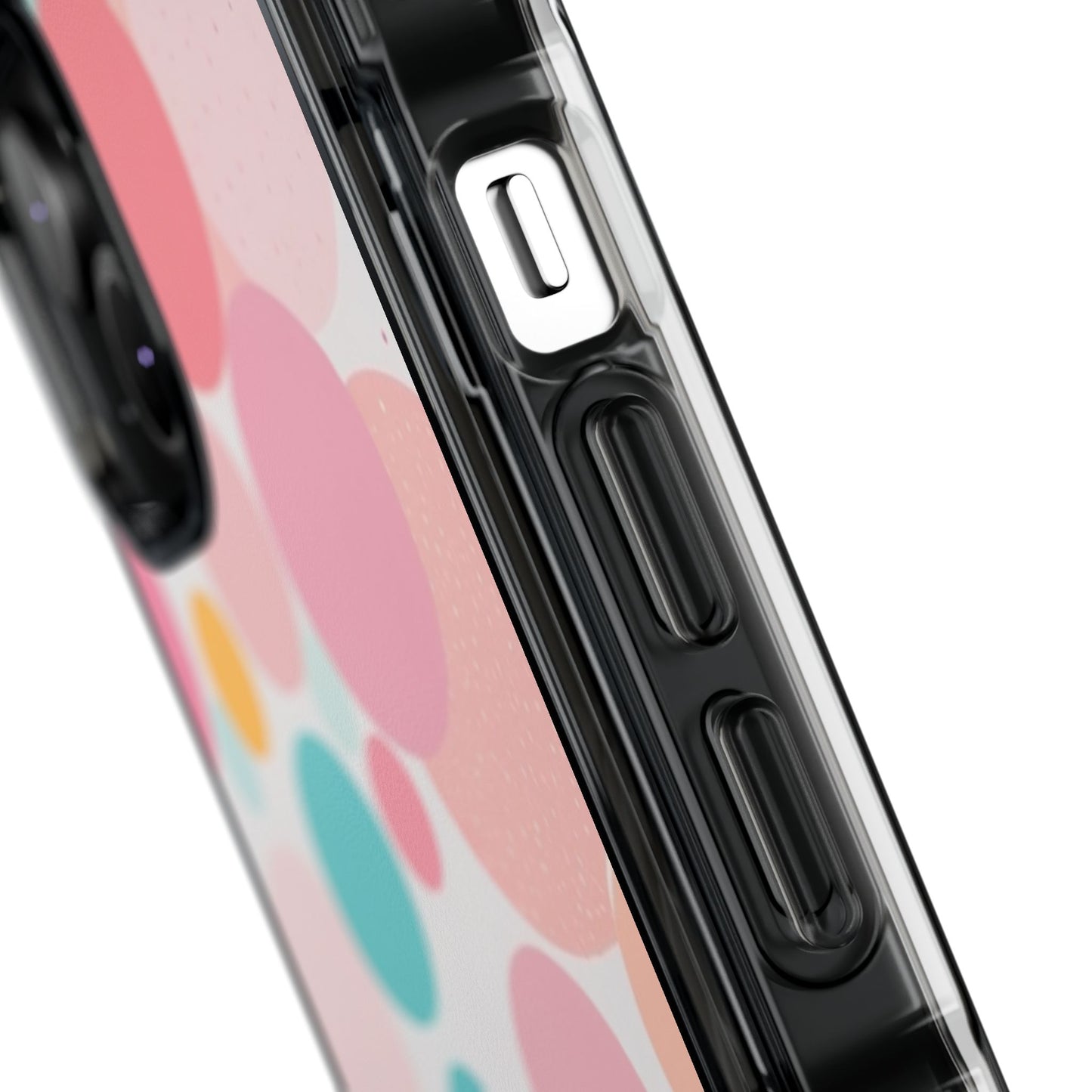 Colorful Polka Dot Magnetic Clear Impact Case for iPhone 16 15 14