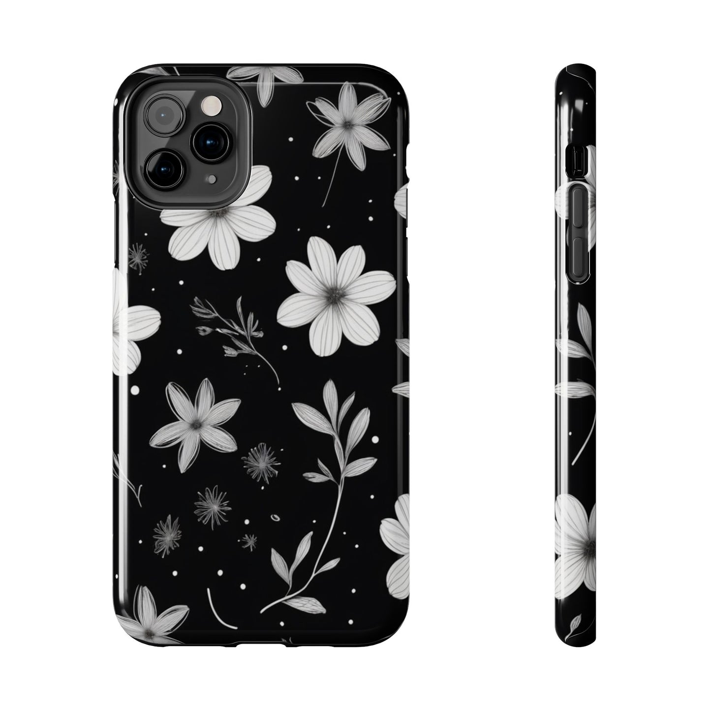 Elegant Floral Tough Phone Case for iPhone 16 15 14 13 12 11 X 8 7 Samsung Galaxy S24 S23 S22 S21