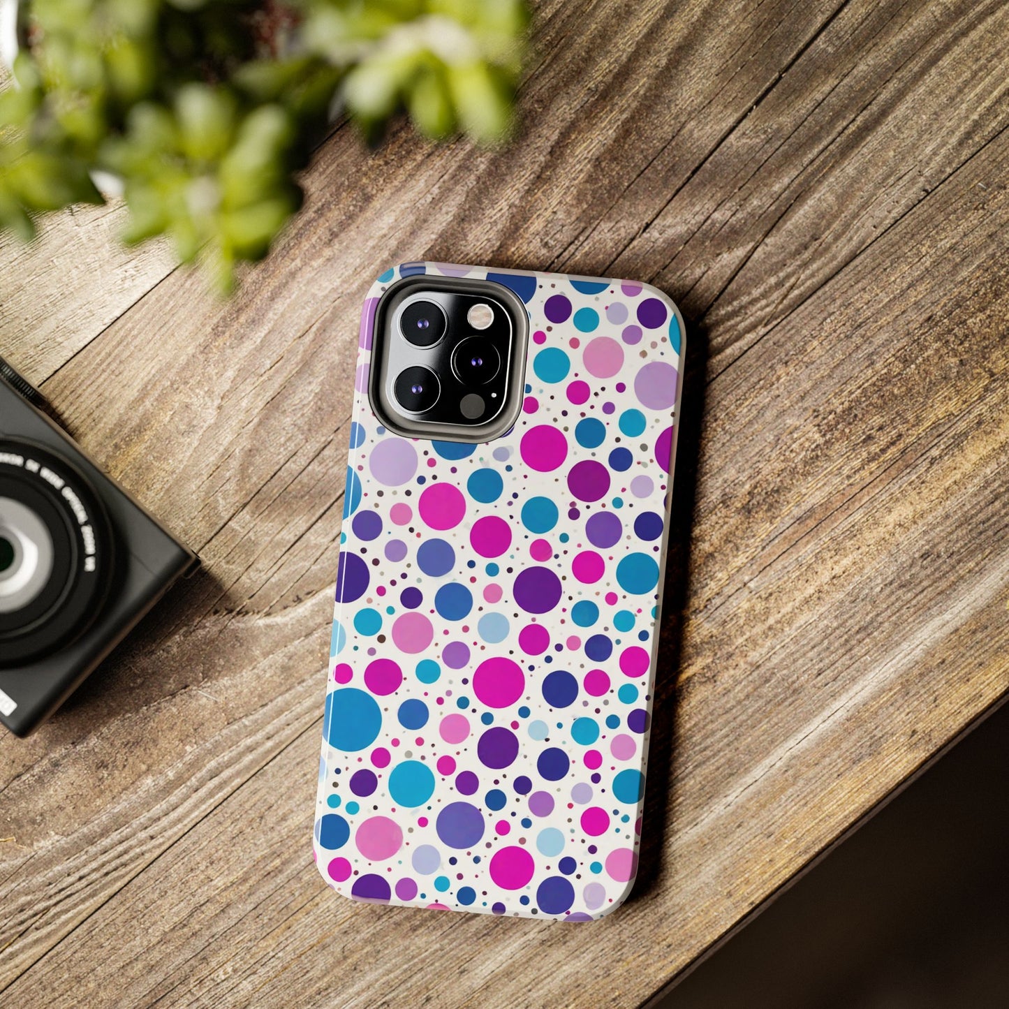 Colorful Polka Dot Tough Phone Case