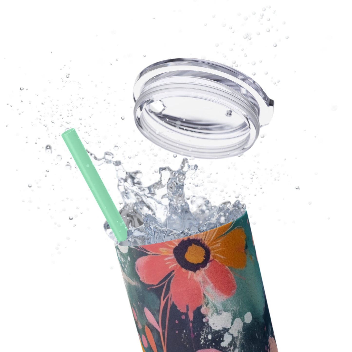 20oz Vibrant Floral Skinny Tumbler