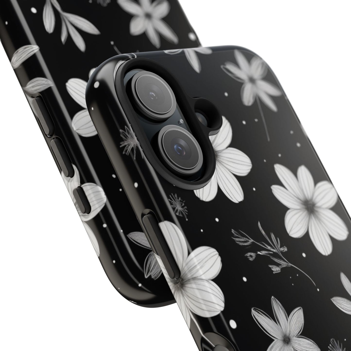 Elegant Floral Tough Phone Case for iPhone 16 15 14 13 12 11 X 8 7 Samsung Galaxy S24 S23 S22 S21