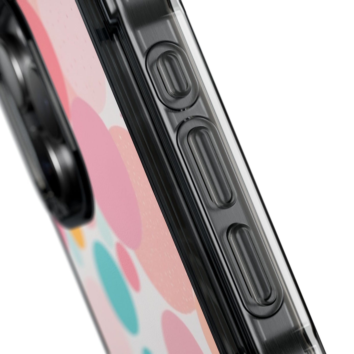 Colorful Polka Dot Magnetic Clear Impact Case for iPhone 16 15 14