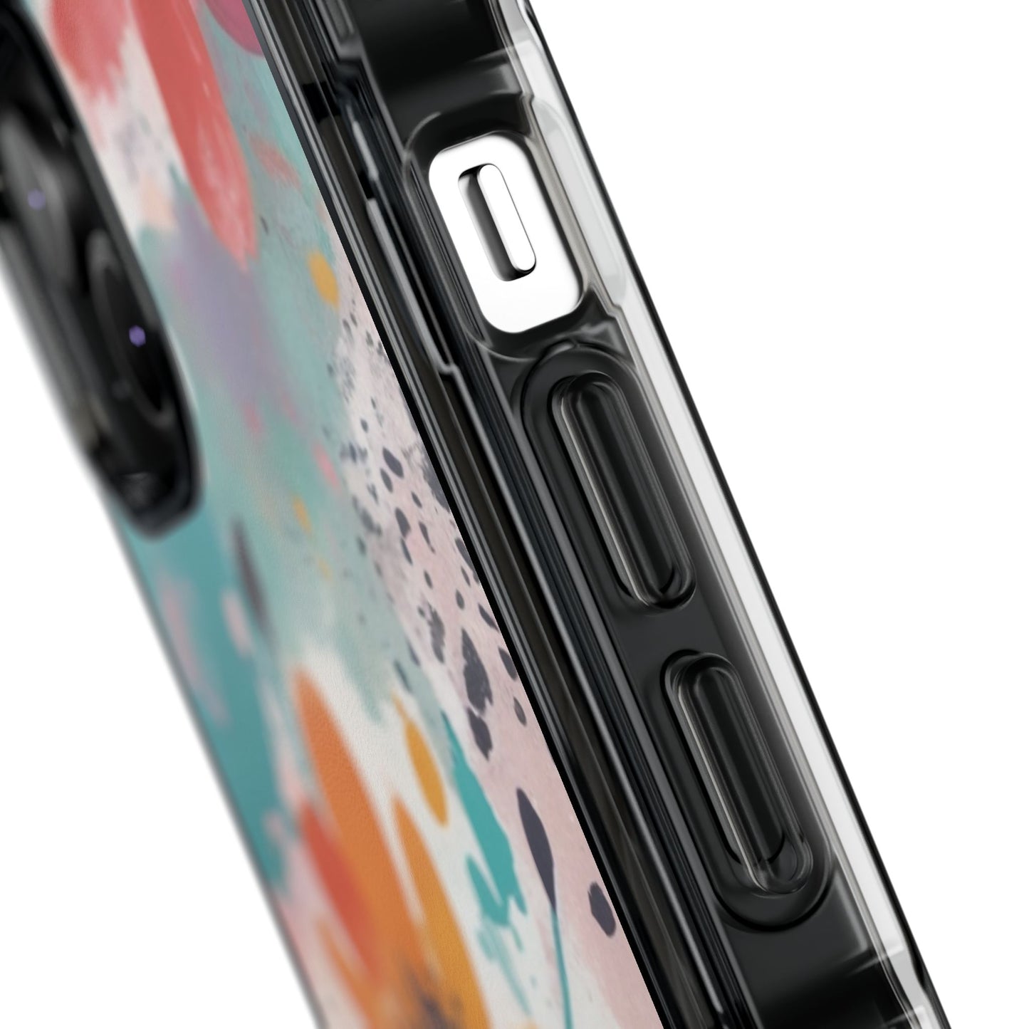Floral Watercolor Design Magnetic Clear Impact Case for iPhone 16 15 14