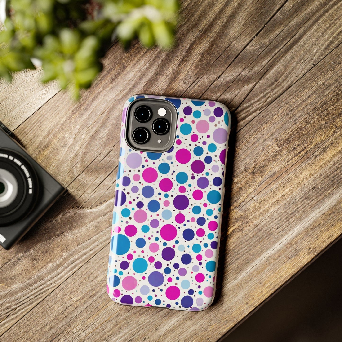 Colorful Polka Dot Tough Phone Case