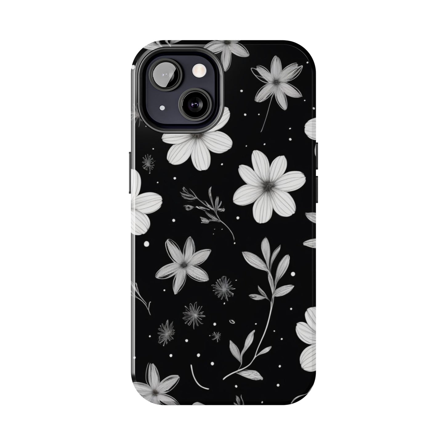 Elegant Floral Tough Phone Case for iPhone 16 15 14 13 12 11 X 8 7 Samsung Galaxy S24 S23 S22 S21
