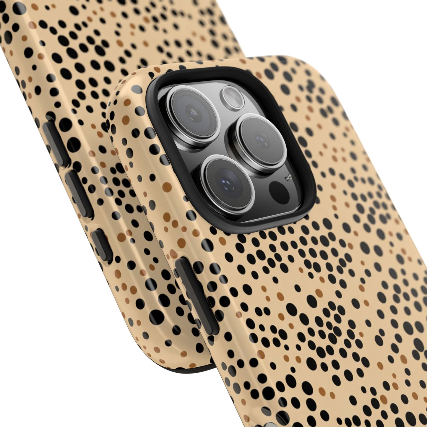 Tan and Black Dot Tough Phone Case
