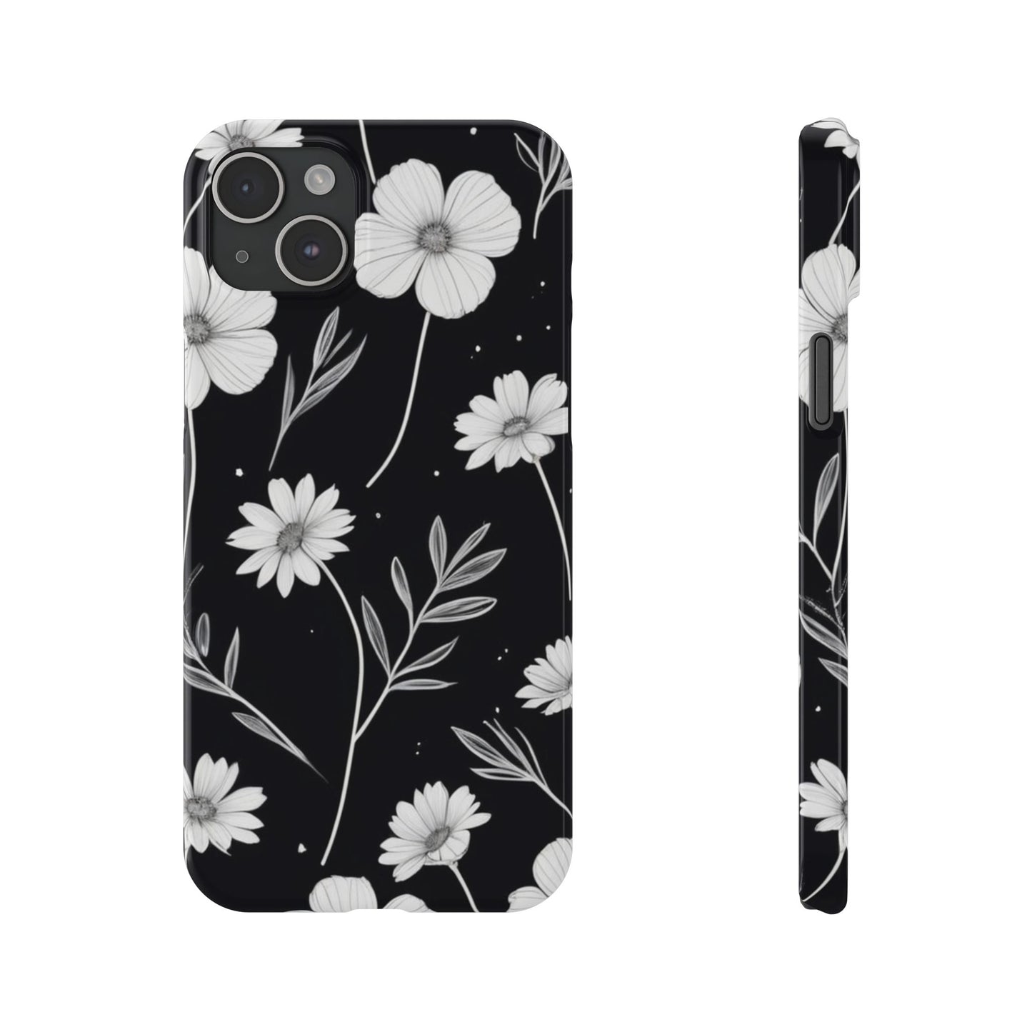 Floral Slim Phone Case for iPhone