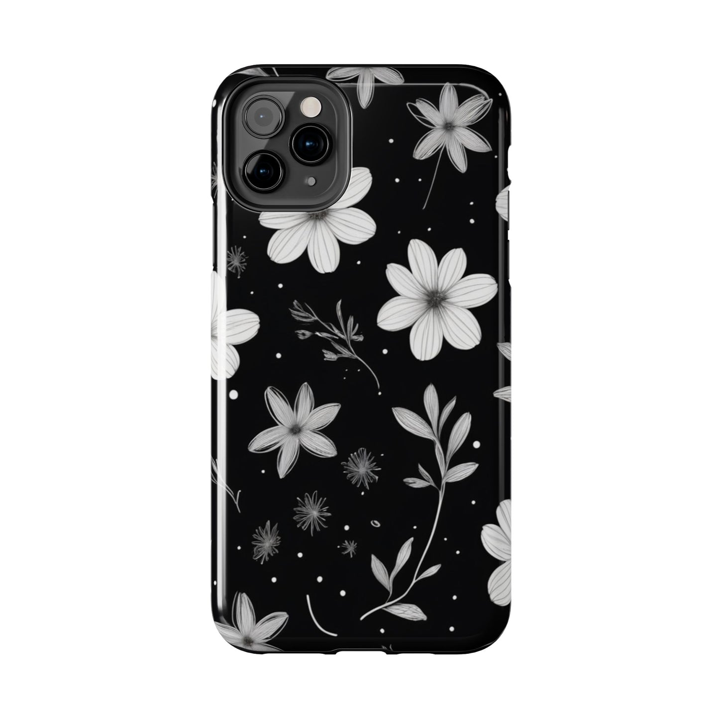 Elegant Floral Tough Phone Case for iPhone 16 15 14 13 12 11 X 8 7 Samsung Galaxy S24 S23 S22 S21