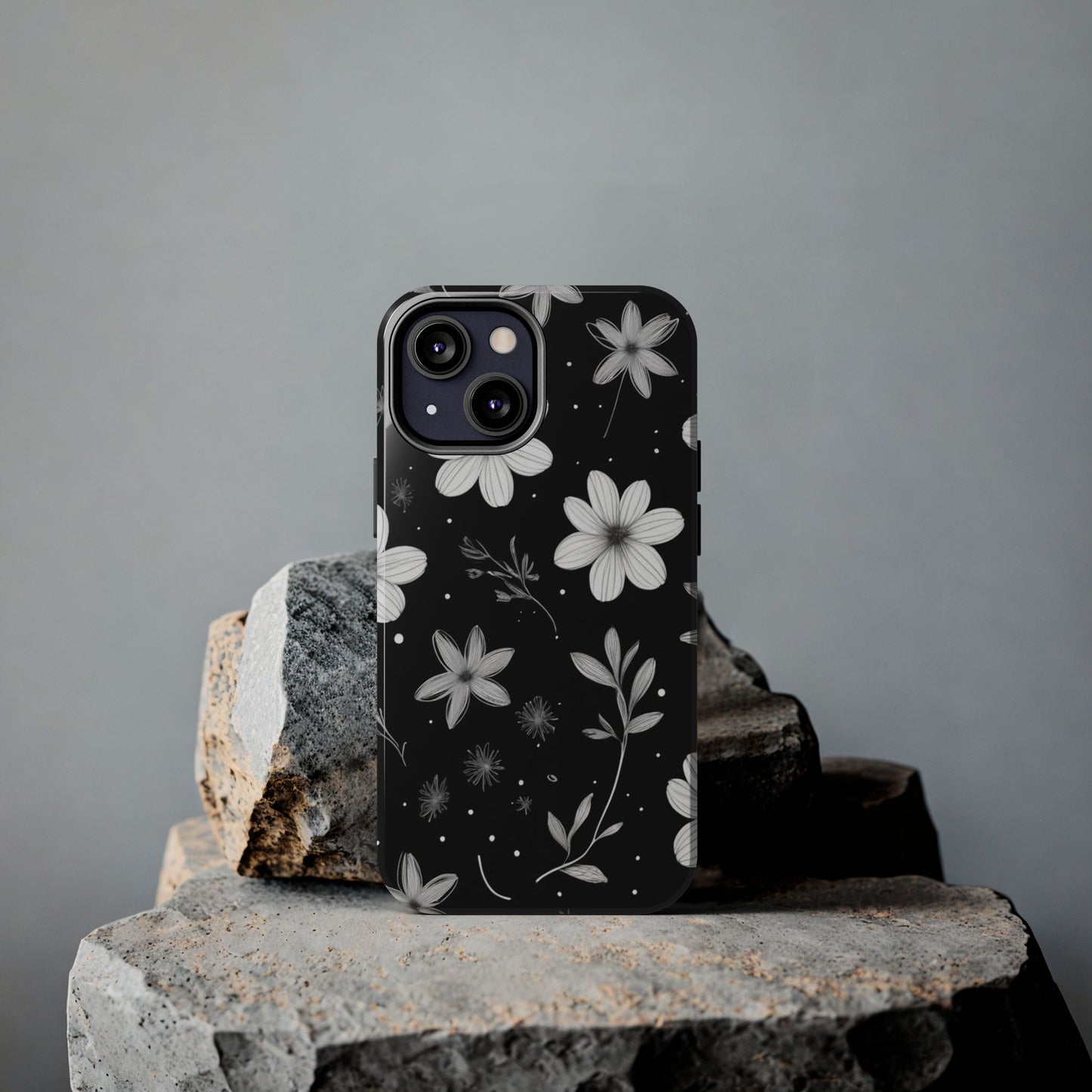 Elegant Floral Tough Phone Case for iPhone 16 15 14 13 12 11 X 8 7 Samsung Galaxy S24 S23 S22 S21