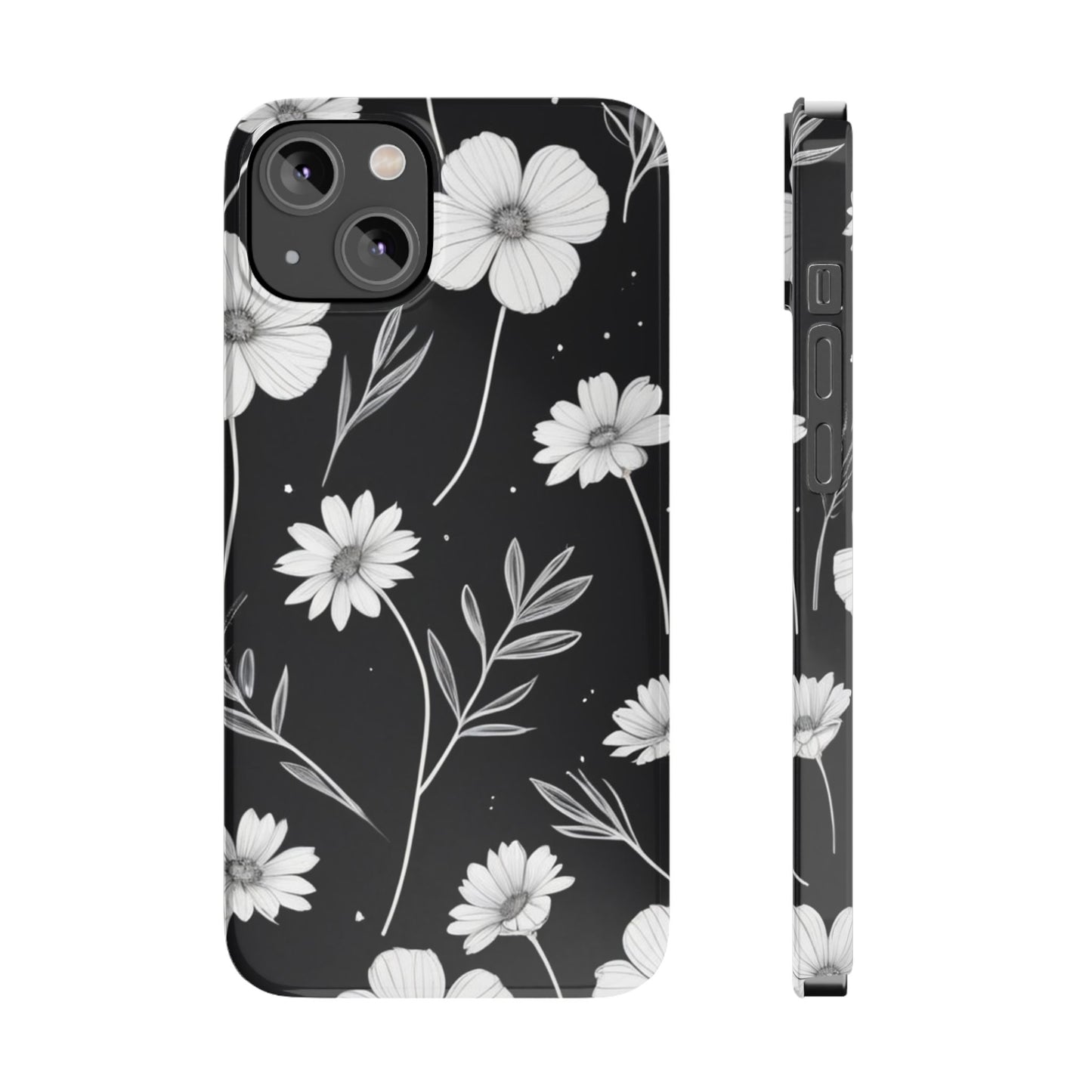 Floral Slim Phone Case for iPhone